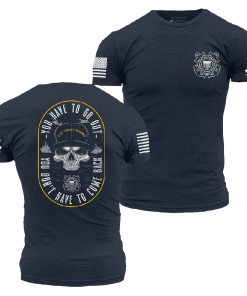 Grunt Style Tshirt - USCG - Guardians Of The Waves T-Shirt - Midnight Navy 