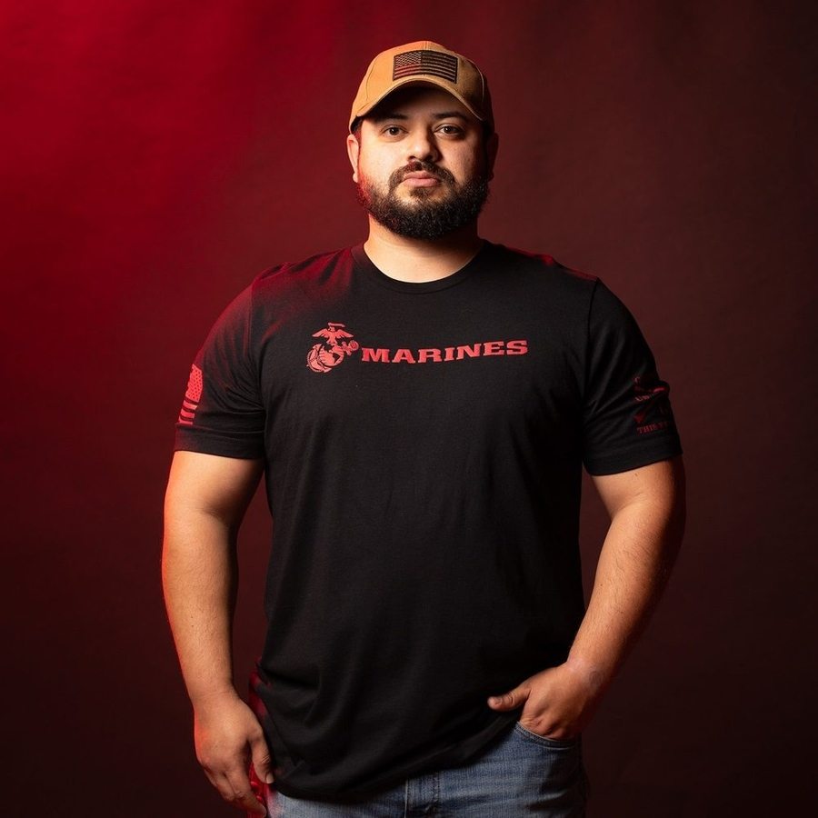 Grunt Style Tshirt - USMC - Lives Forever T-Shirt - Black