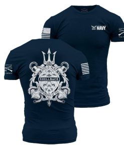 Grunt Style Tshirt - USN - Shellback Seal T-Shirt - Navy 