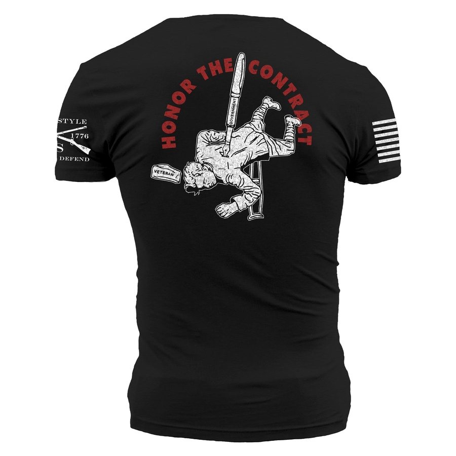 Grunt Style Tshirt - VFW - Honor The Contract T-Shirt - Black