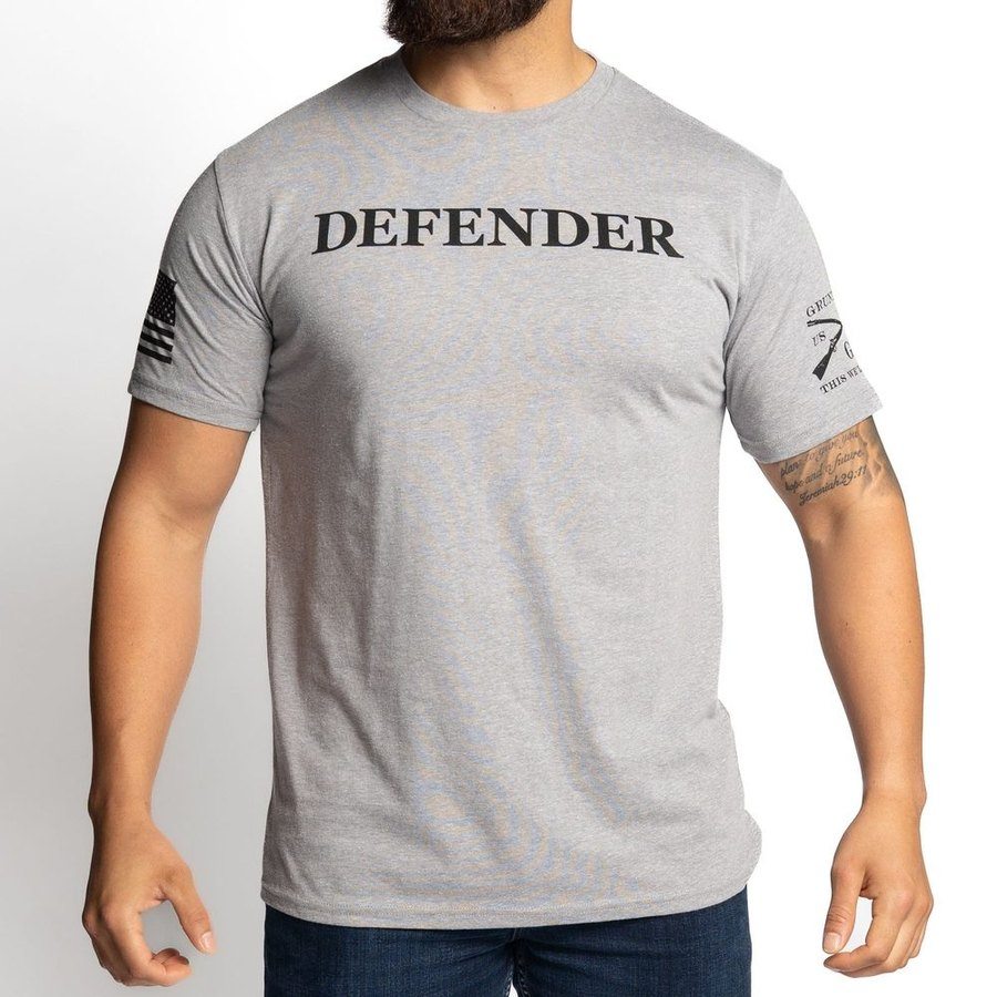 Grunt Style Tshirt - Defender Defined T-Shirt - Dark Heather Gray