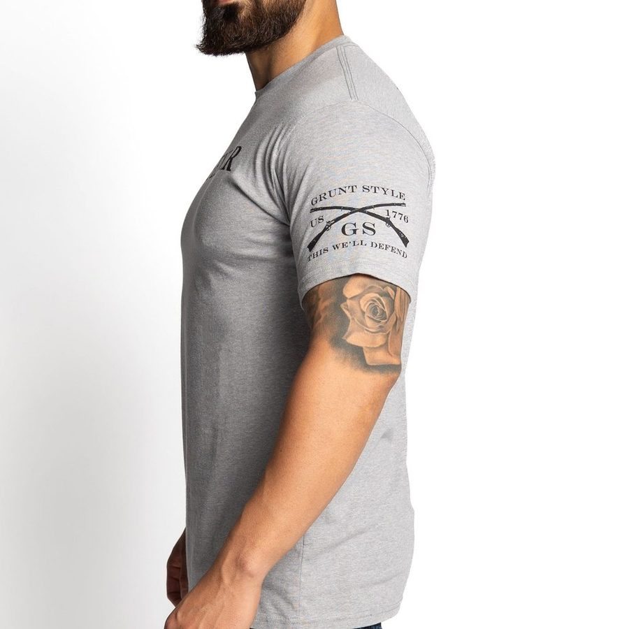 Grunt Style Tshirt - Defender Defined T-Shirt - Dark Heather Gray