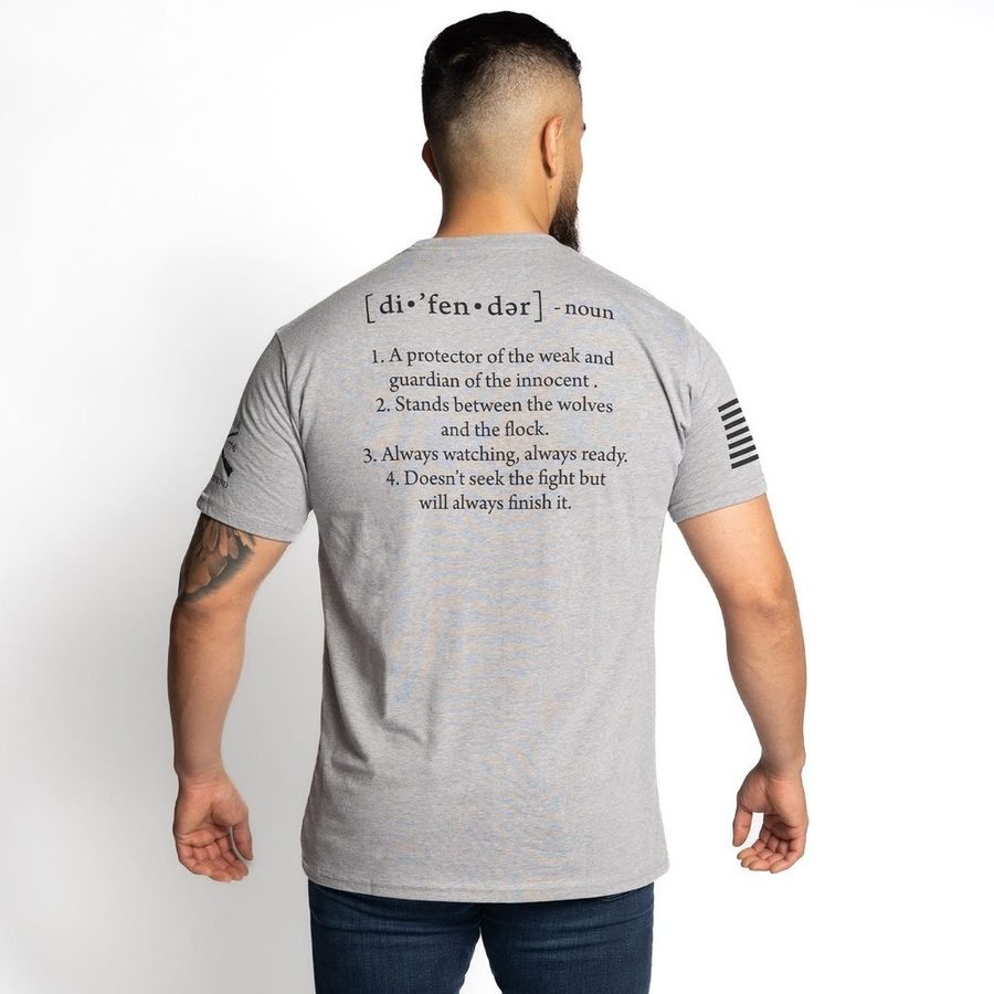 Grunt Style Tshirt - Defender Defined T-Shirt - Dark Heather Gray