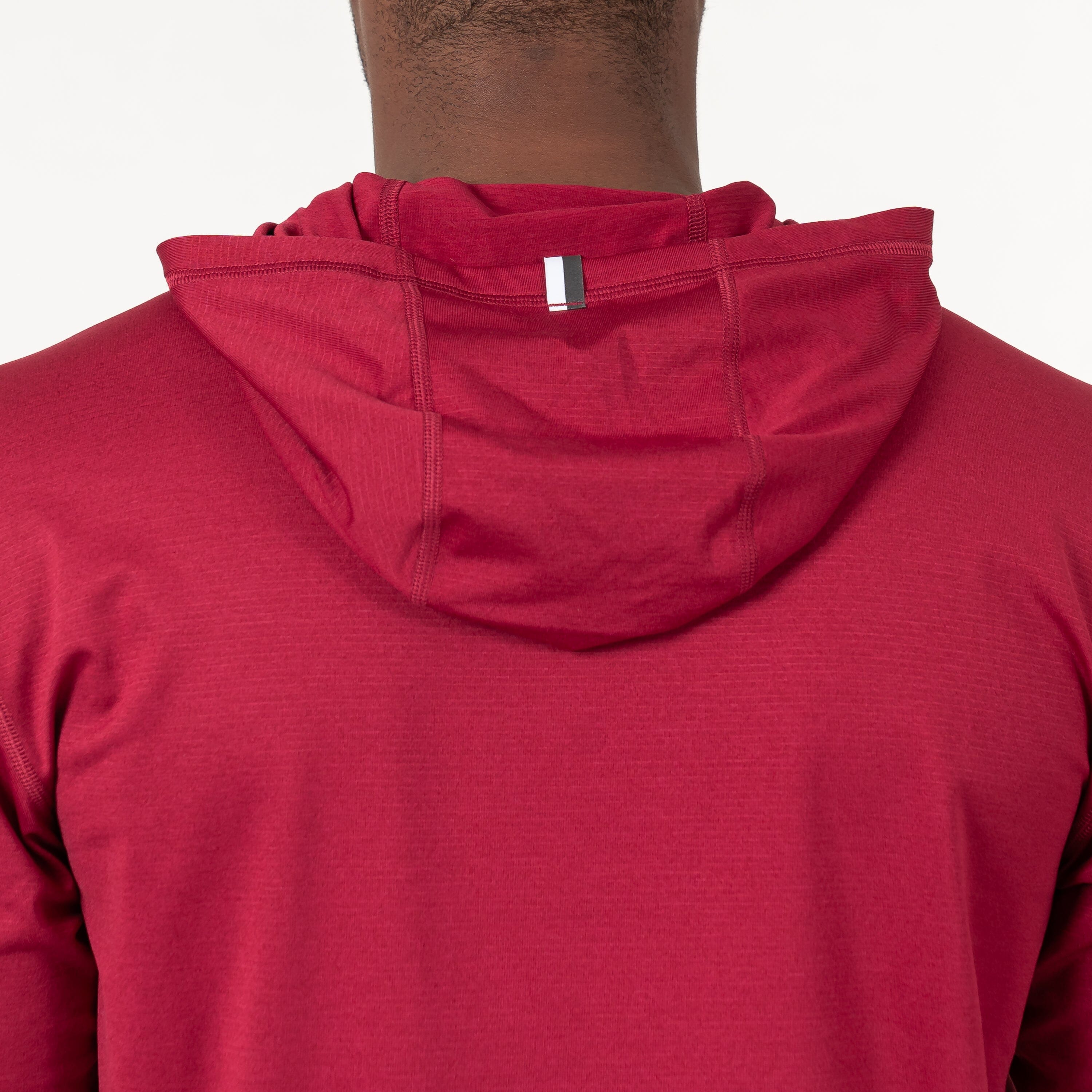 Rhoback Hoodie - Blitz Tech Hoodie | Heather - Barn Red/Barn Red