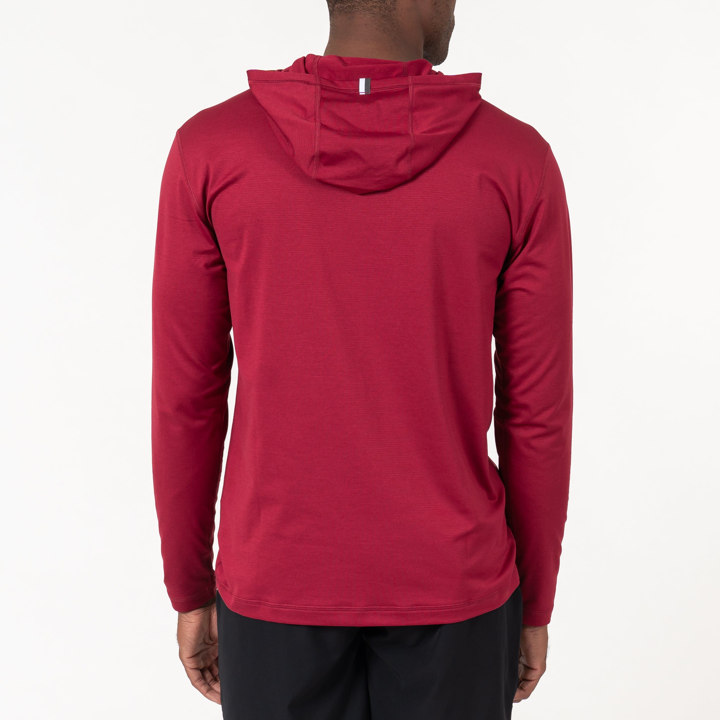Rhoback Hoodie - Blitz Tech Hoodie | Heather - Barn Red/Barn Red