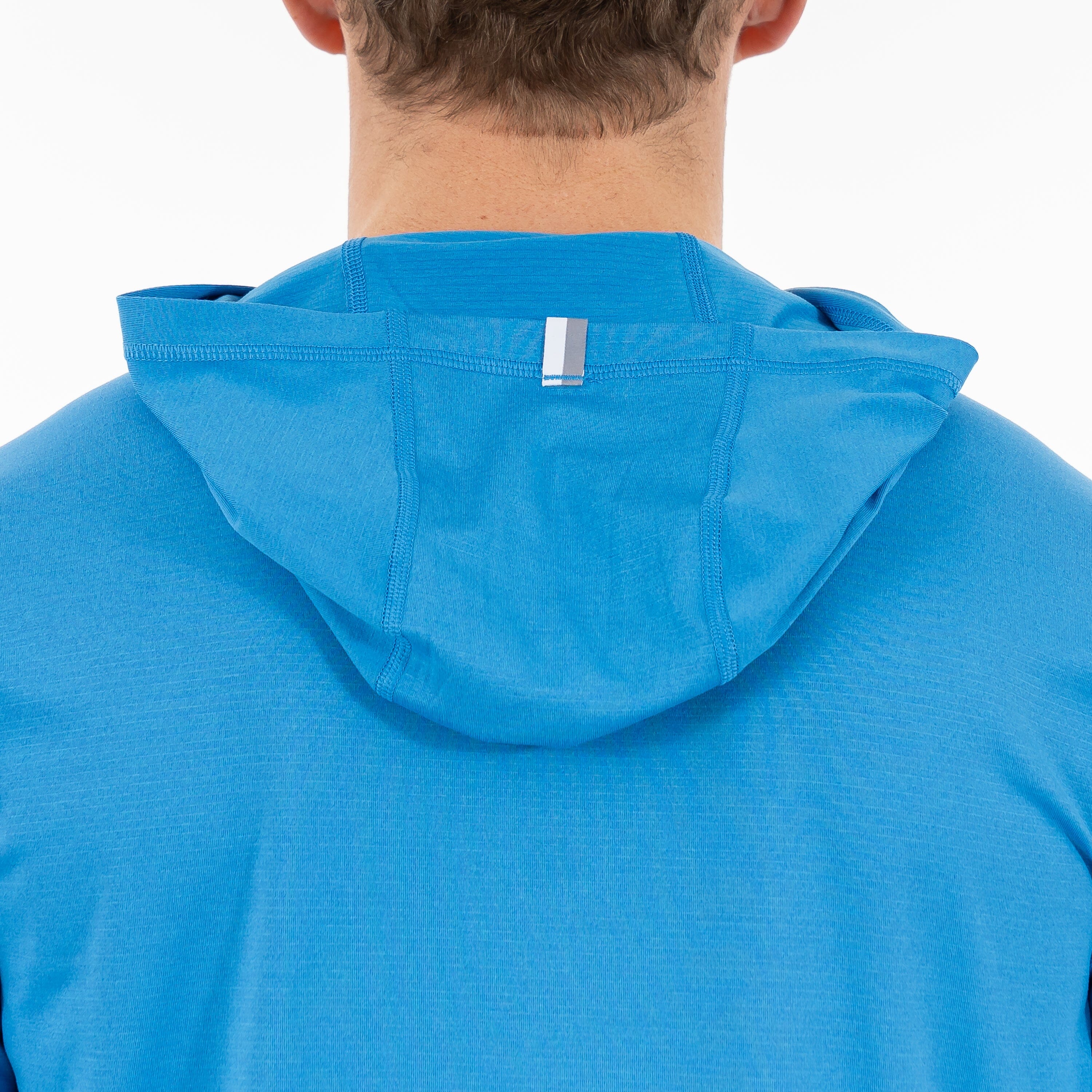Rhoback Hoodie - Blitz Tech Hoodie | Heather - Birdie Blue/Sapphire Blue