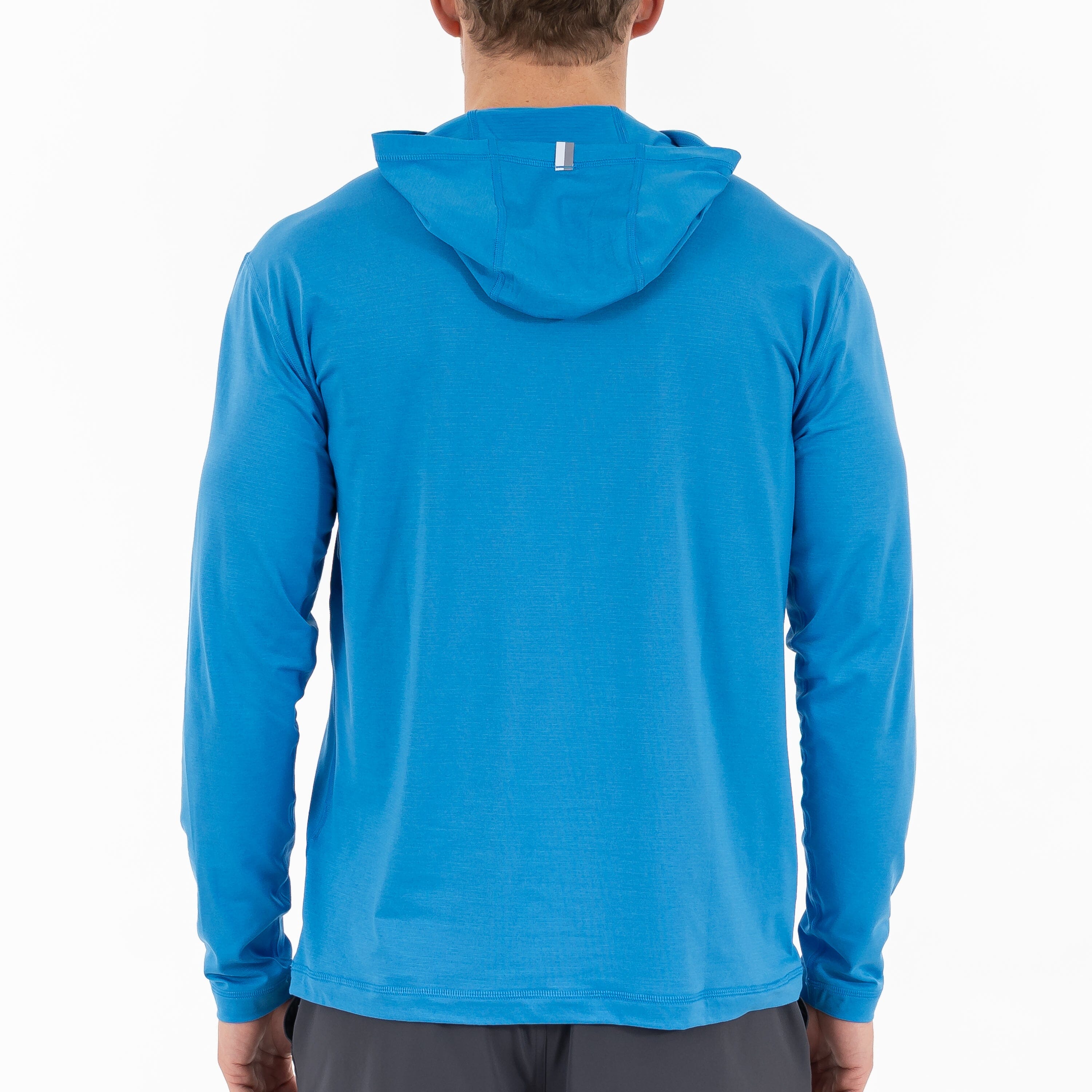 Rhoback Hoodie - Blitz Tech Hoodie | Heather - Birdie Blue/Sapphire Blue