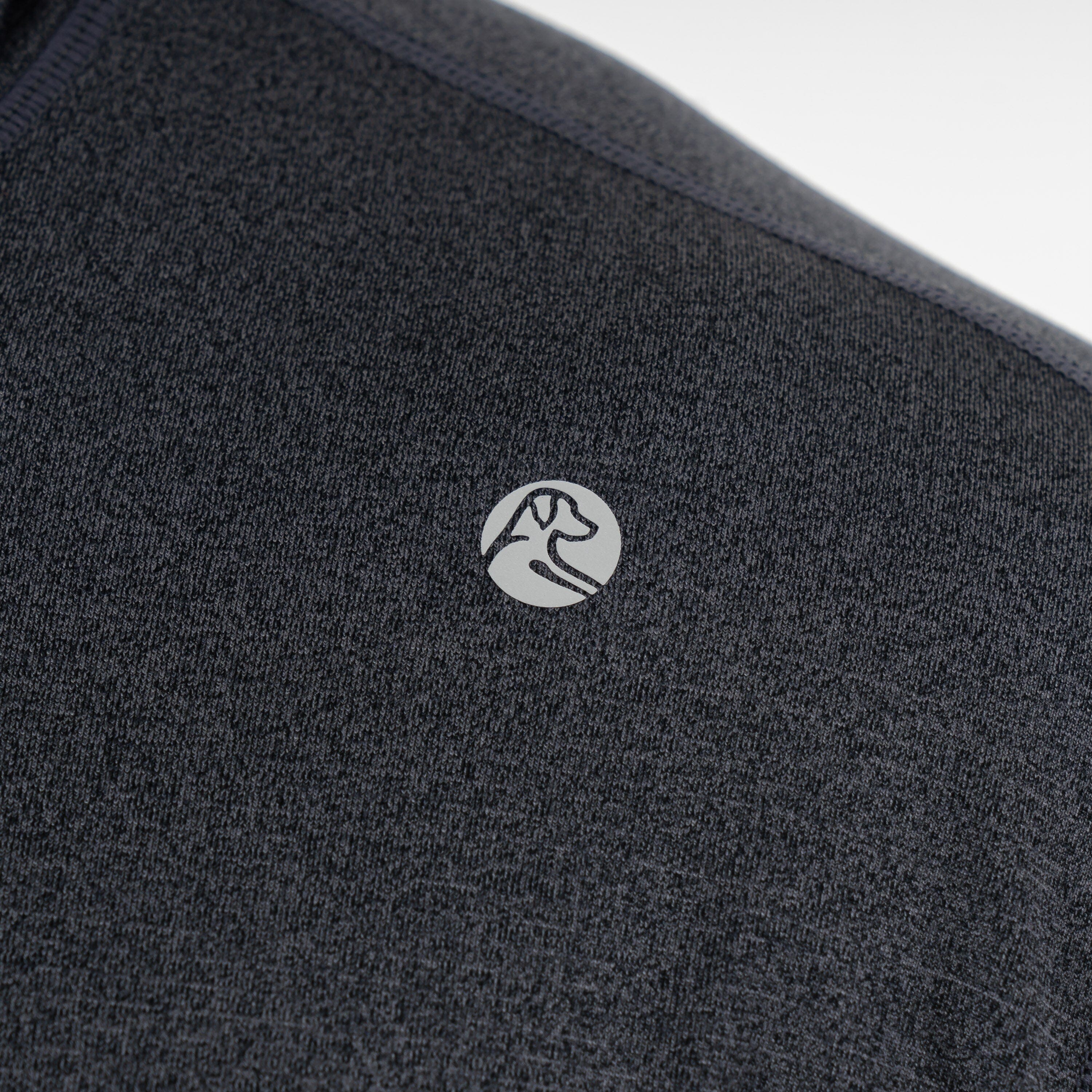 Rhoback Hoodie - Blitz Tech Hoodie | Heather - Charcoal Grey/Midnight Black