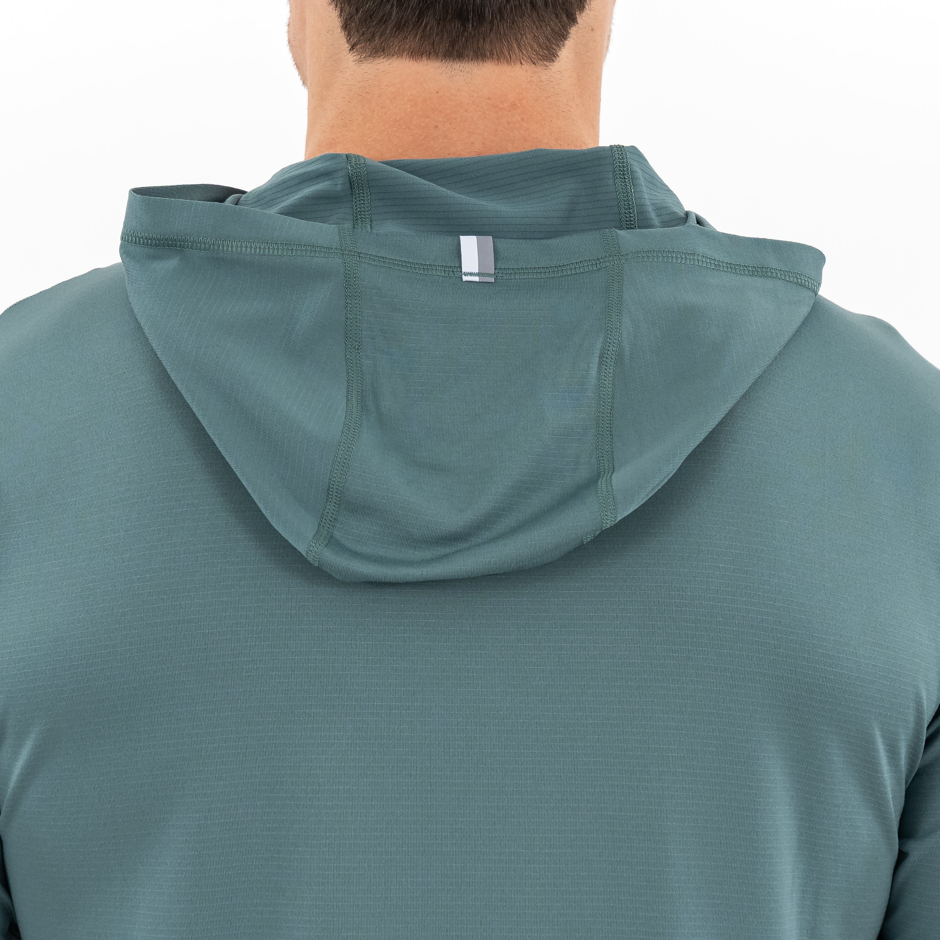Rhoback Hoodie - Blitz Tech Hoodie | Heather - Jungle Green/Dusty Pine