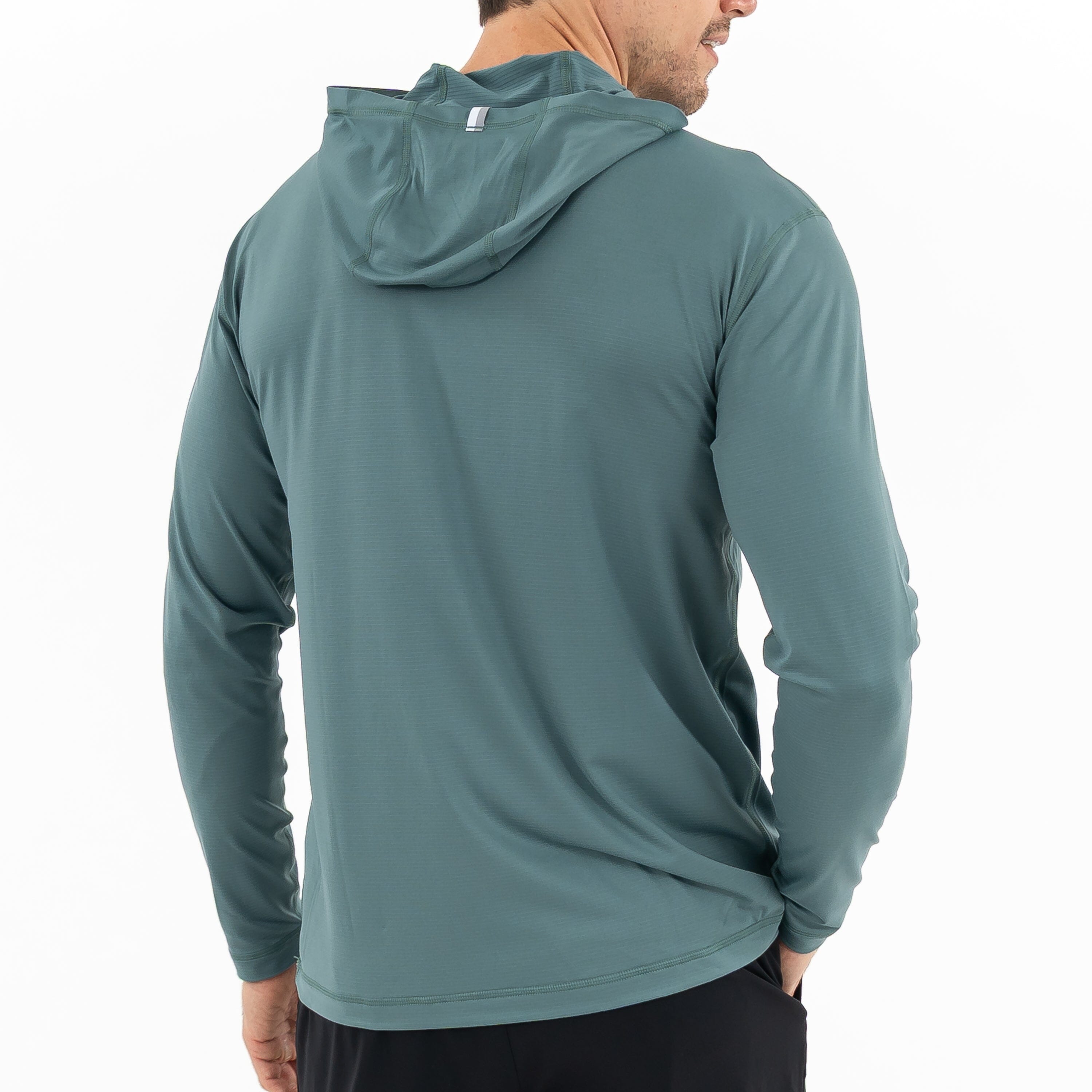 Rhoback Hoodie - Blitz Tech Hoodie | Heather - Jungle Green/Dusty Pine