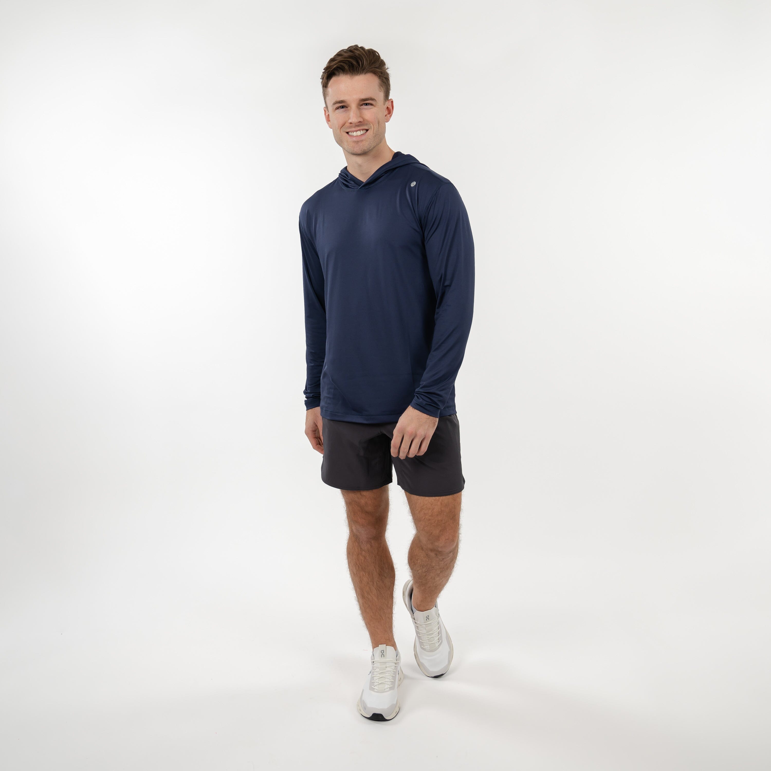 Rhoback Hoodie - Blitz Tech Hoodie | Solid - Fleet Navy