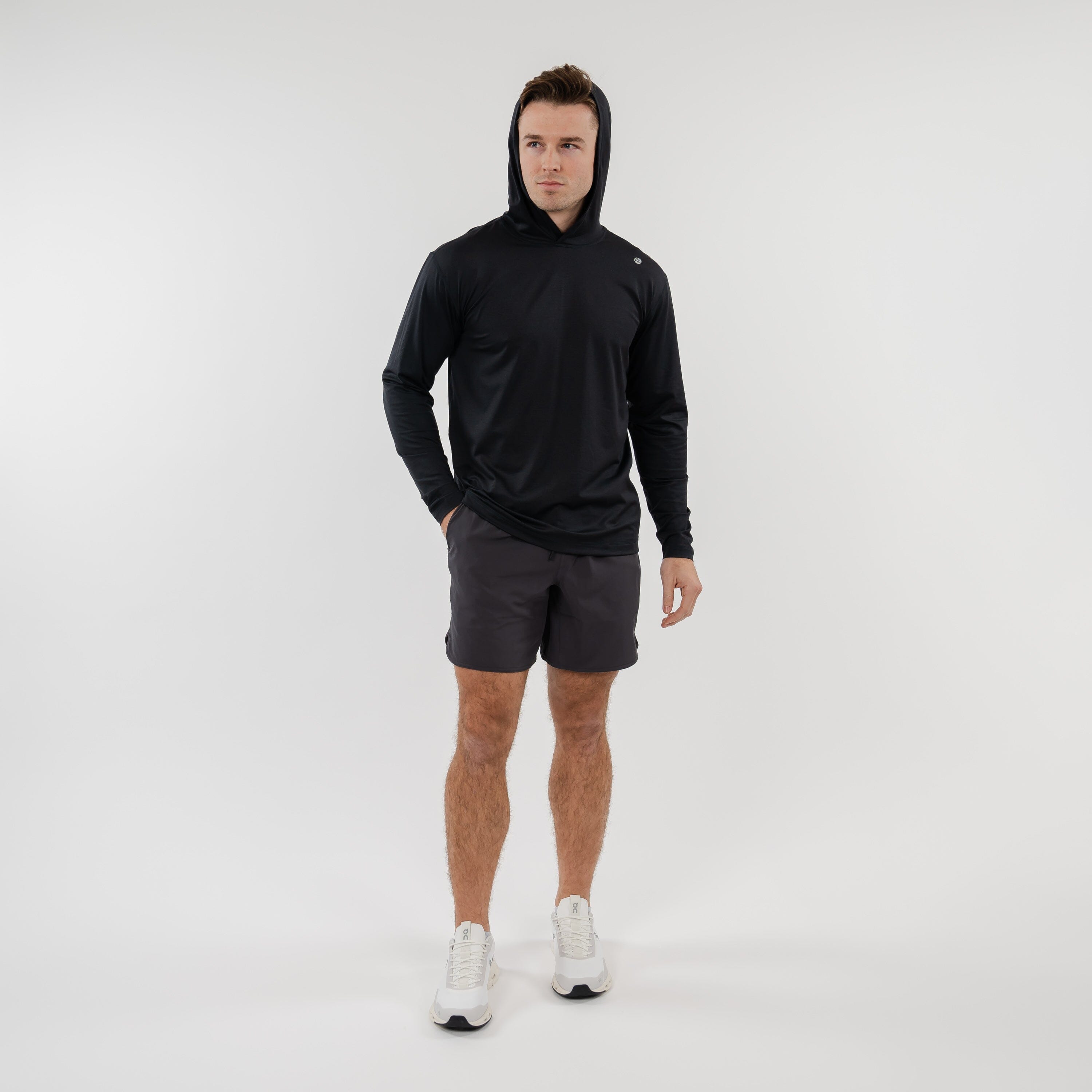 Rhoback Hoodie - Blitz Tech Hoodie | Solid - Midnight Black