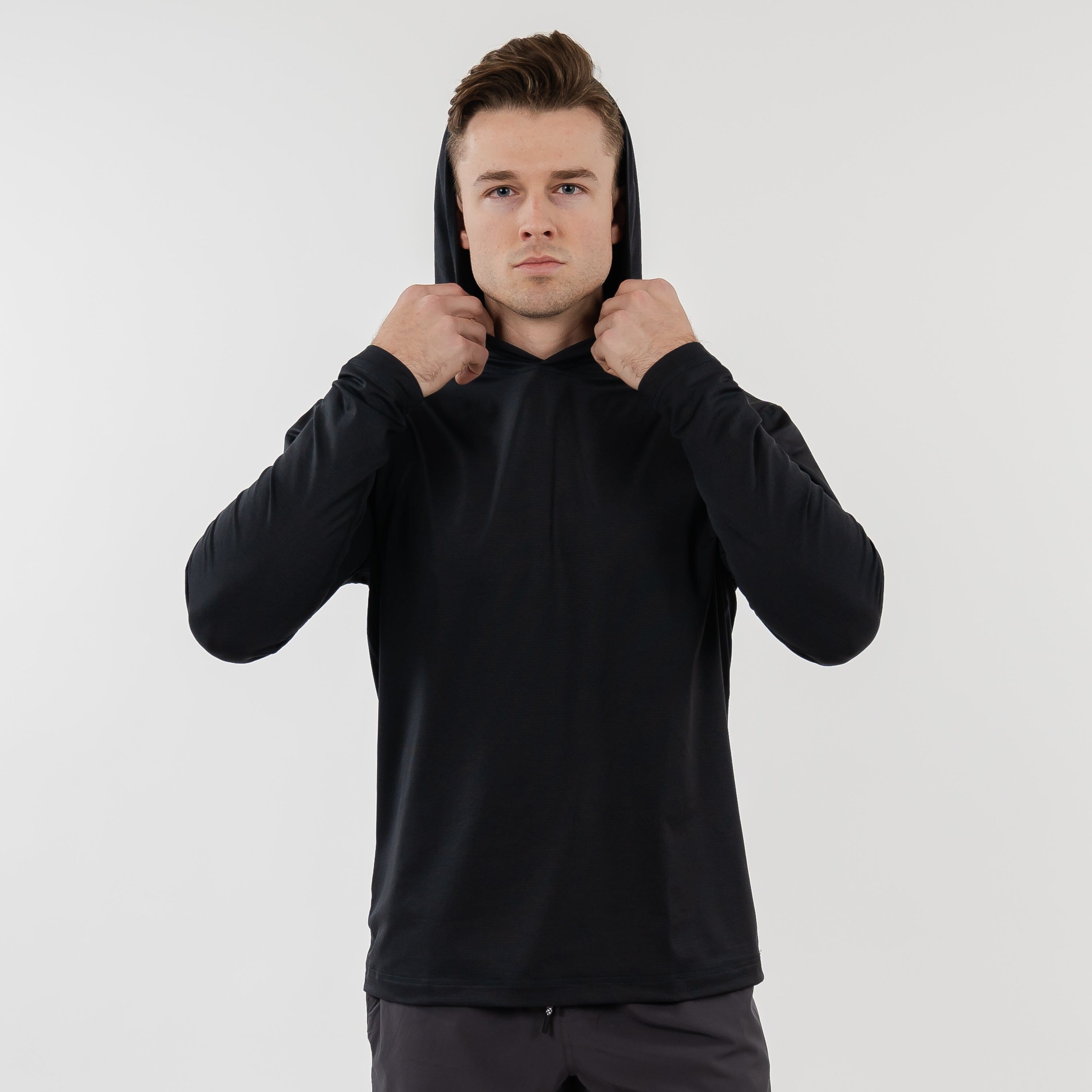Rhoback Hoodie - Blitz Tech Hoodie | Solid - Midnight Black