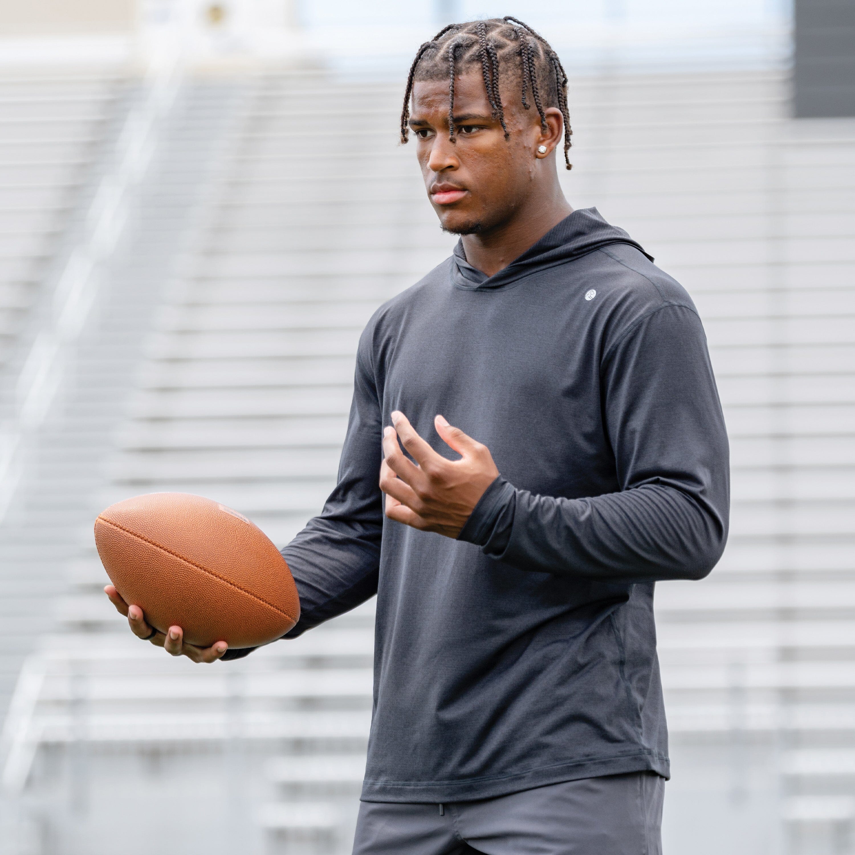 Rhoback Hoodie - Blitz Tech Hoodie | Solid - Midnight Black