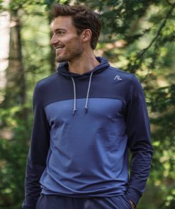 Rhoback Hoodie - Hesi Performance Hoodie | Colorblock - Fleet Navy/Flag Blue 