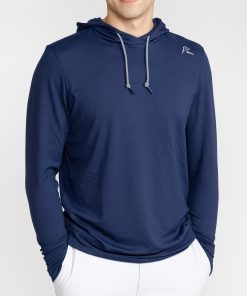 Rhoback Hoodie - Hesi Performance Hoodie | Heather - Admiral Navy/Ink Blue 