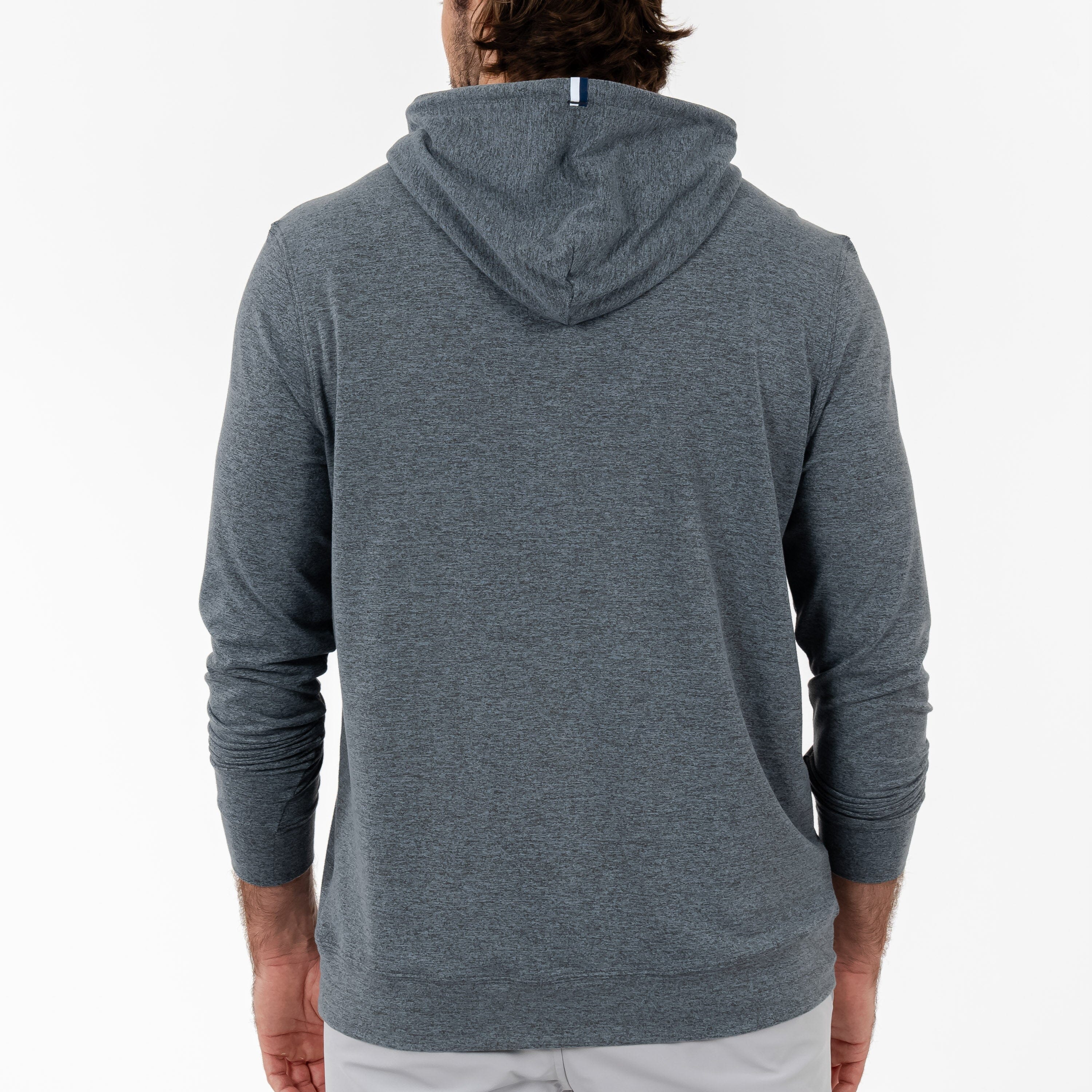 Rhoback Hoodie - Hesi Performance Hoodie | Heather - Charcoal Grey/Thunder Grey