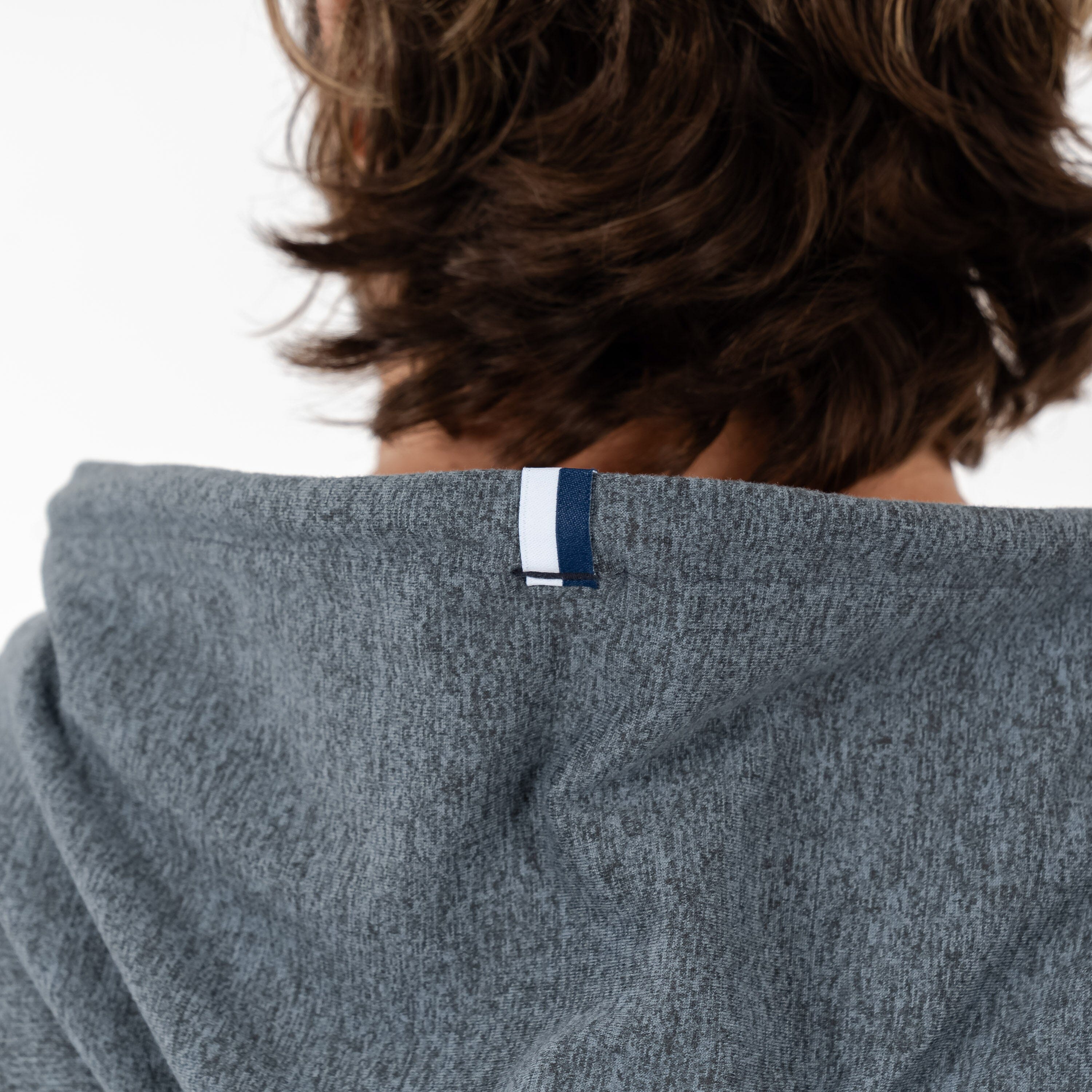 Rhoback Hoodie - Hesi Performance Hoodie | Heather - Charcoal Grey/Thunder Grey