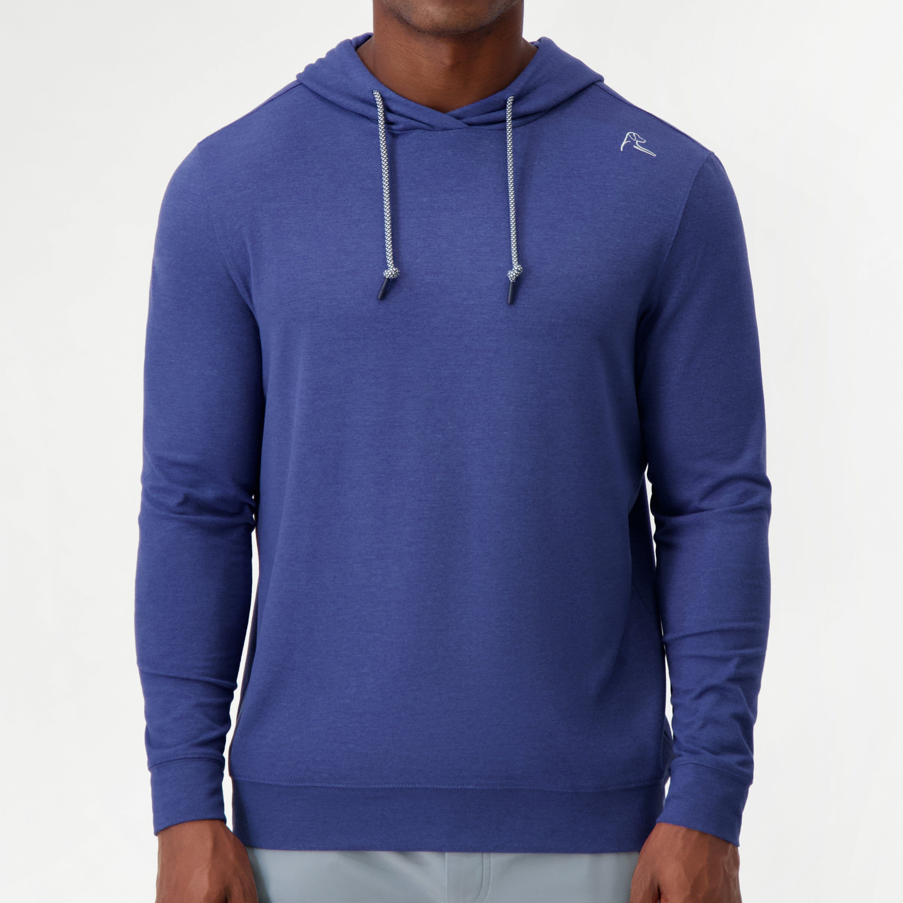 Rhoback Hoodie - Hesi Performance Hoodie | Heather - Flag Blue/Dusk Blue