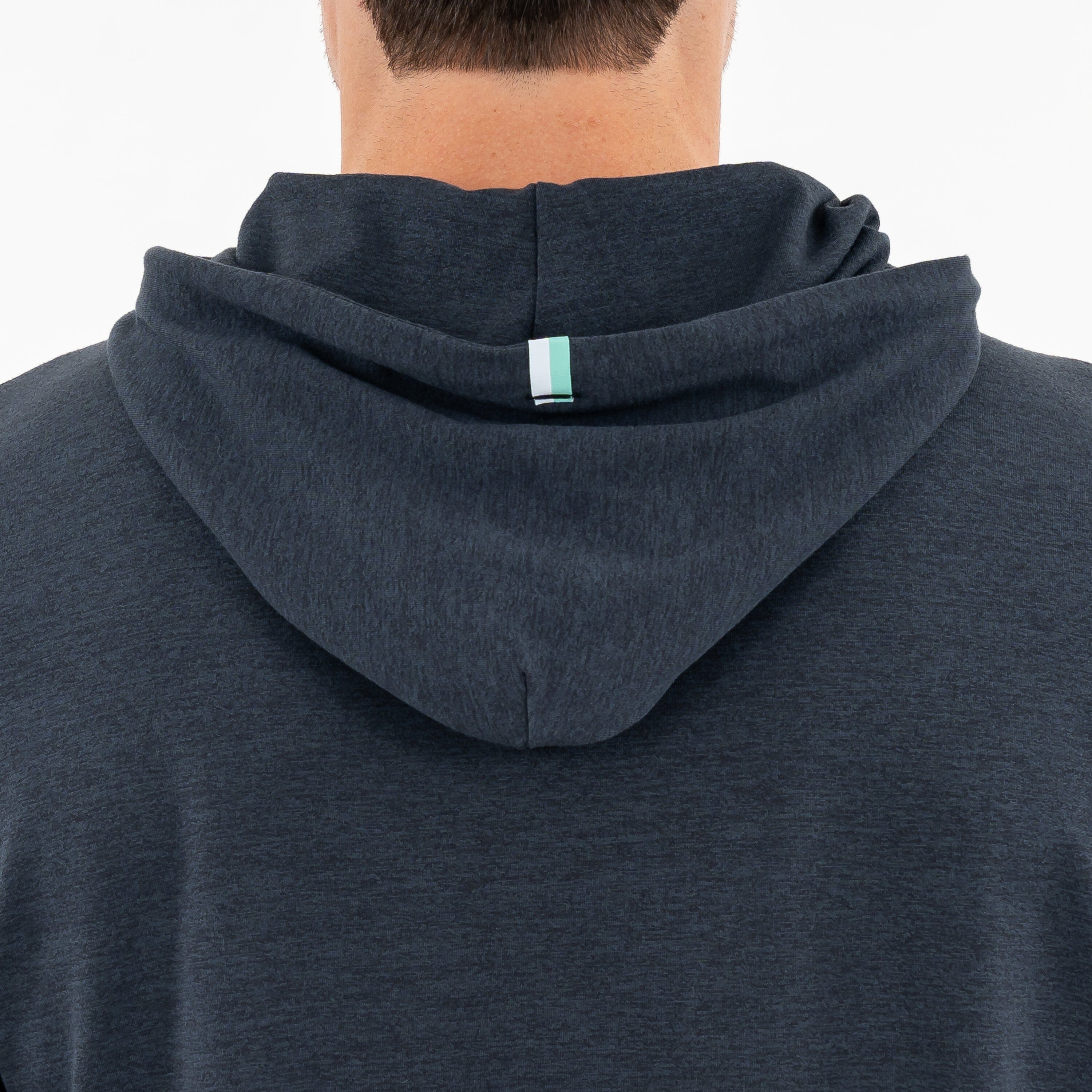 Rhoback Hoodie - Hesi Performance Hoodie | Heather - Postgame Grey/Midnight Black