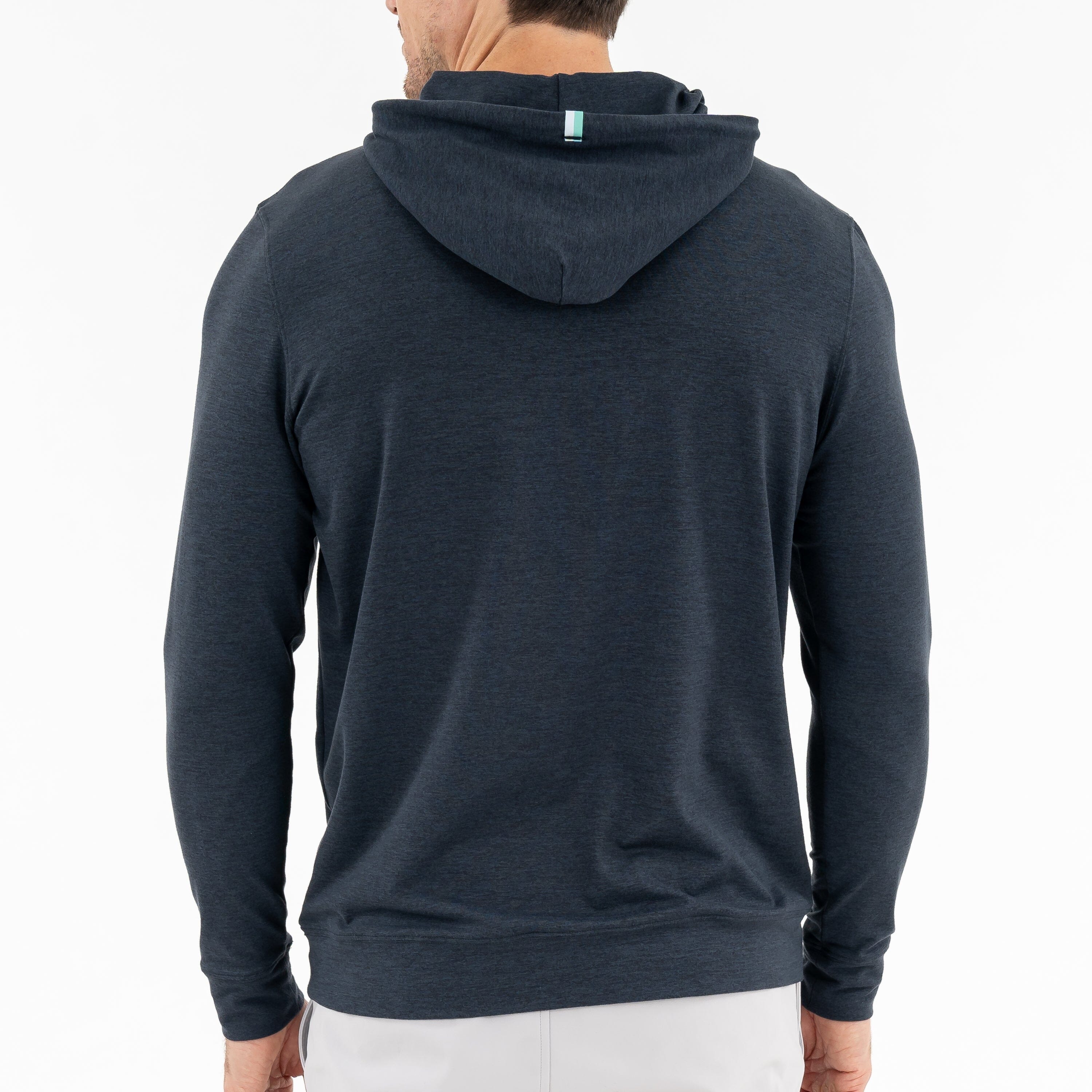 Rhoback Hoodie - Hesi Performance Hoodie | Heather - Postgame Grey/Midnight Black