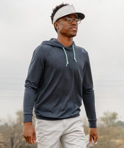 Rhoback Hoodie - Hesi Performance Hoodie | Heather - Postgame Grey/Midnight Black 