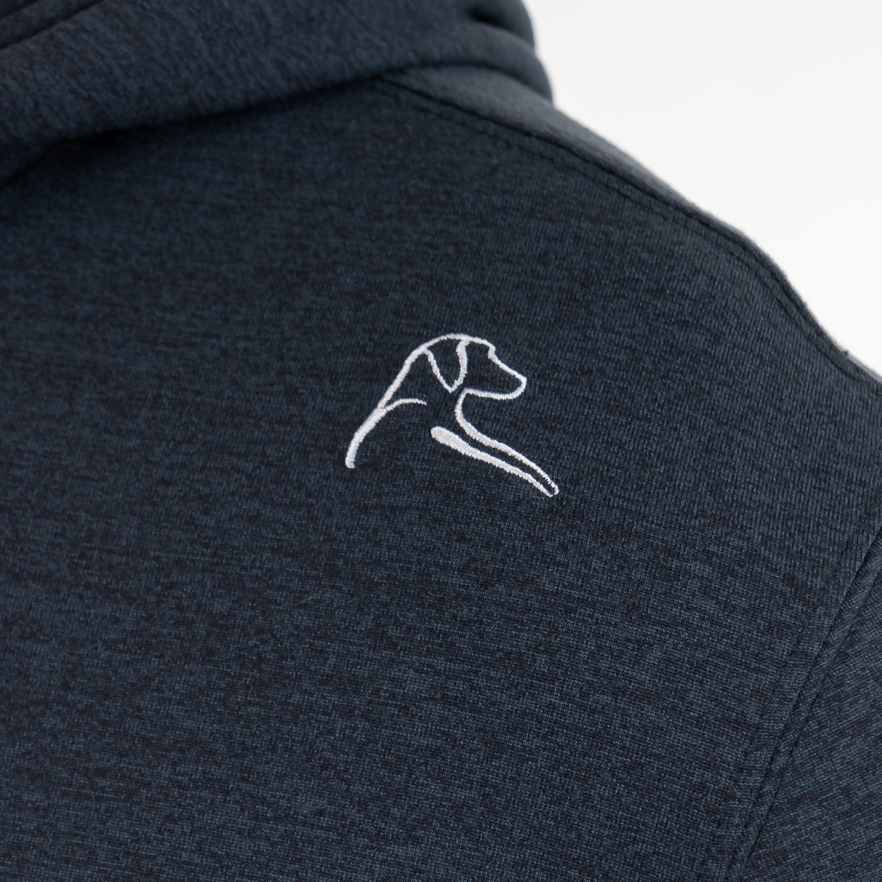 Rhoback Hoodie - Hesi Performance Hoodie | Heather - Postgame Grey/Midnight Black