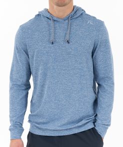 Rhoback Hoodie - Hesi Performance Hoodie | Heather - Short Stop Blue/White 