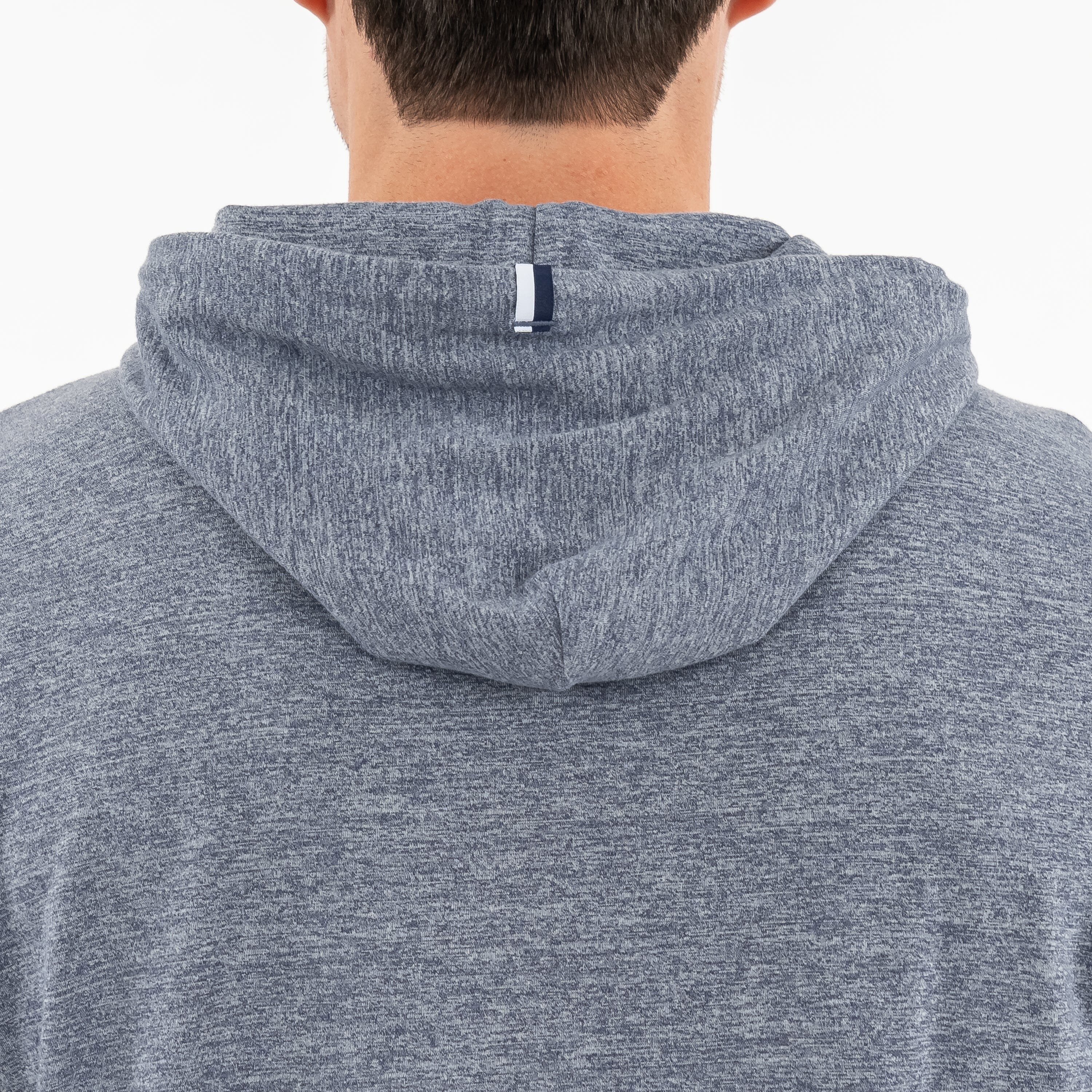 Rhoback Hoodie - Hesi Performance Hoodie | Heather - Steel Grey/White