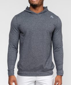 Rhoback Hoodie - Hesi Performance Hoodie | Herringbone Jacquard - Black/White 