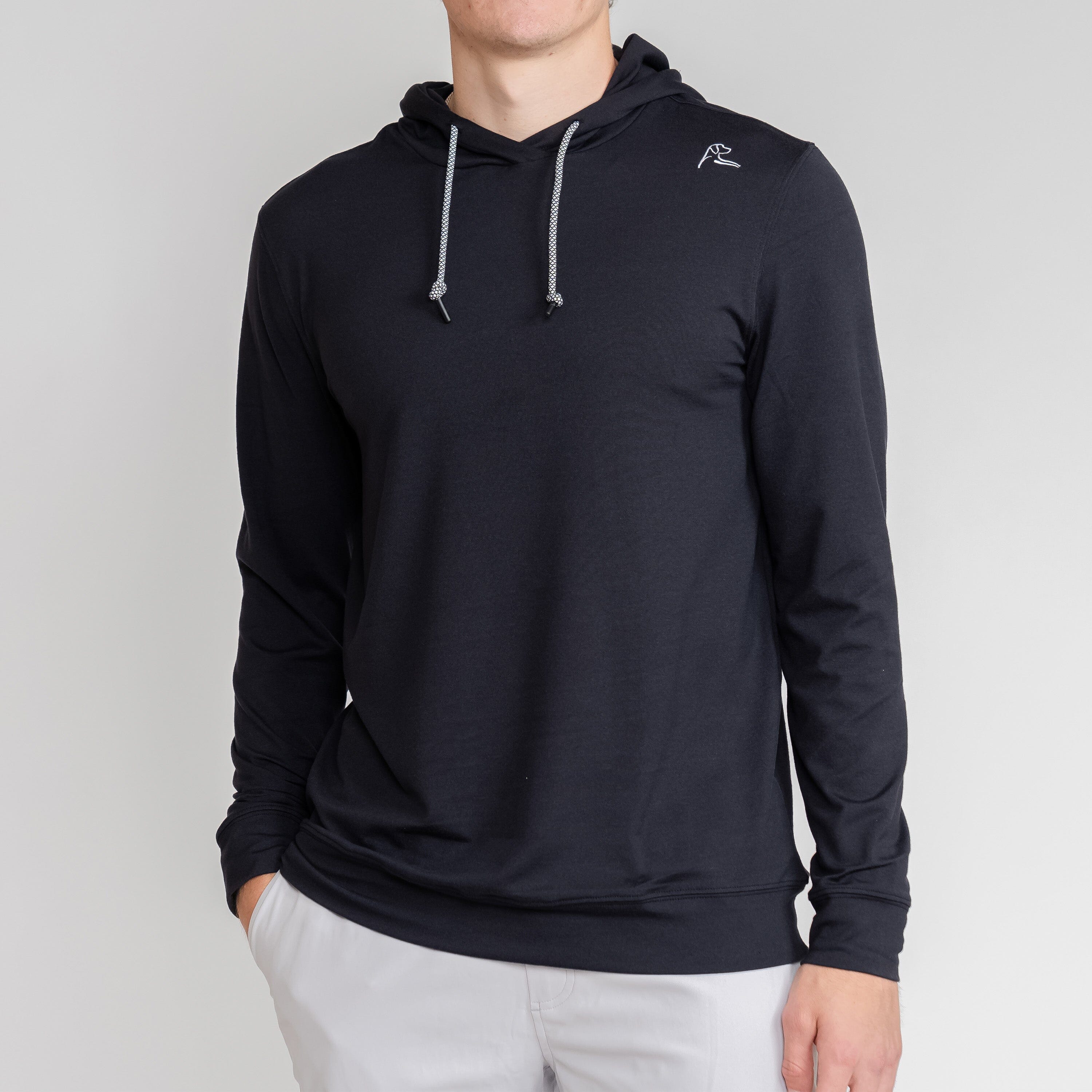 Rhoback Hoodie - Hesi Performance Hoodie | Solid - Midnight Black