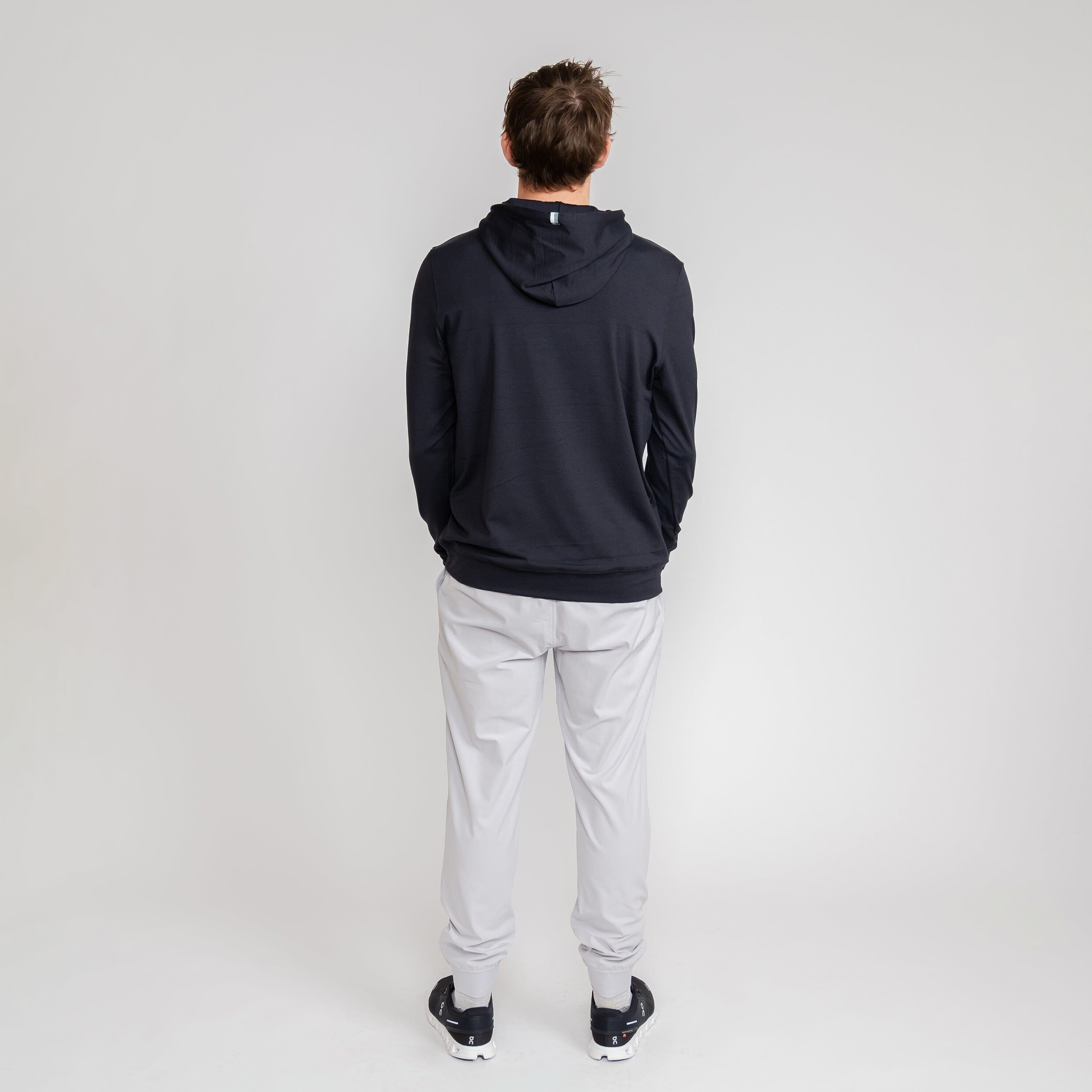 Rhoback Hoodie - Hesi Performance Hoodie | Solid - Midnight Black