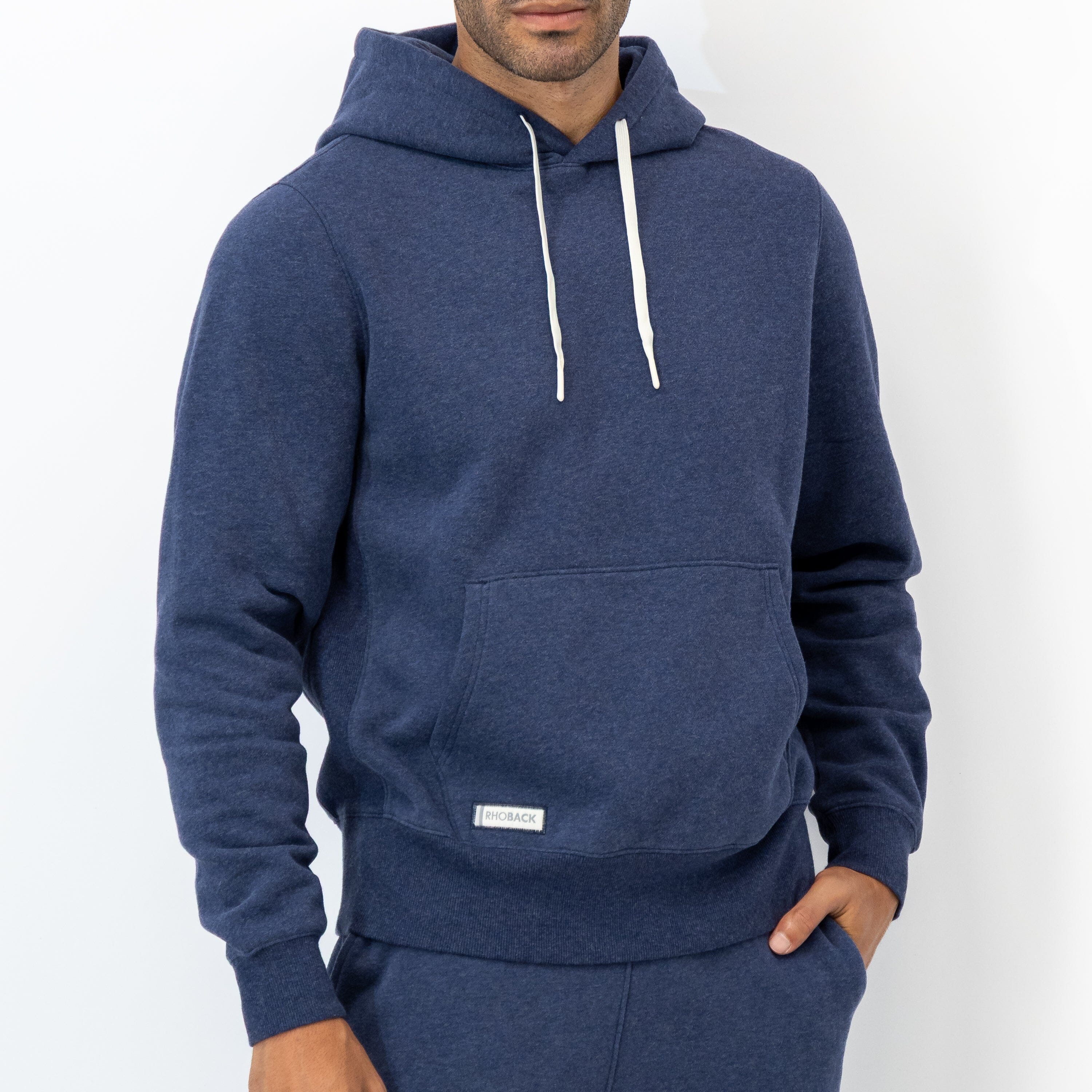 Rhoback Hoodie - Ready Hoodie | Heather - Fleet Navy 