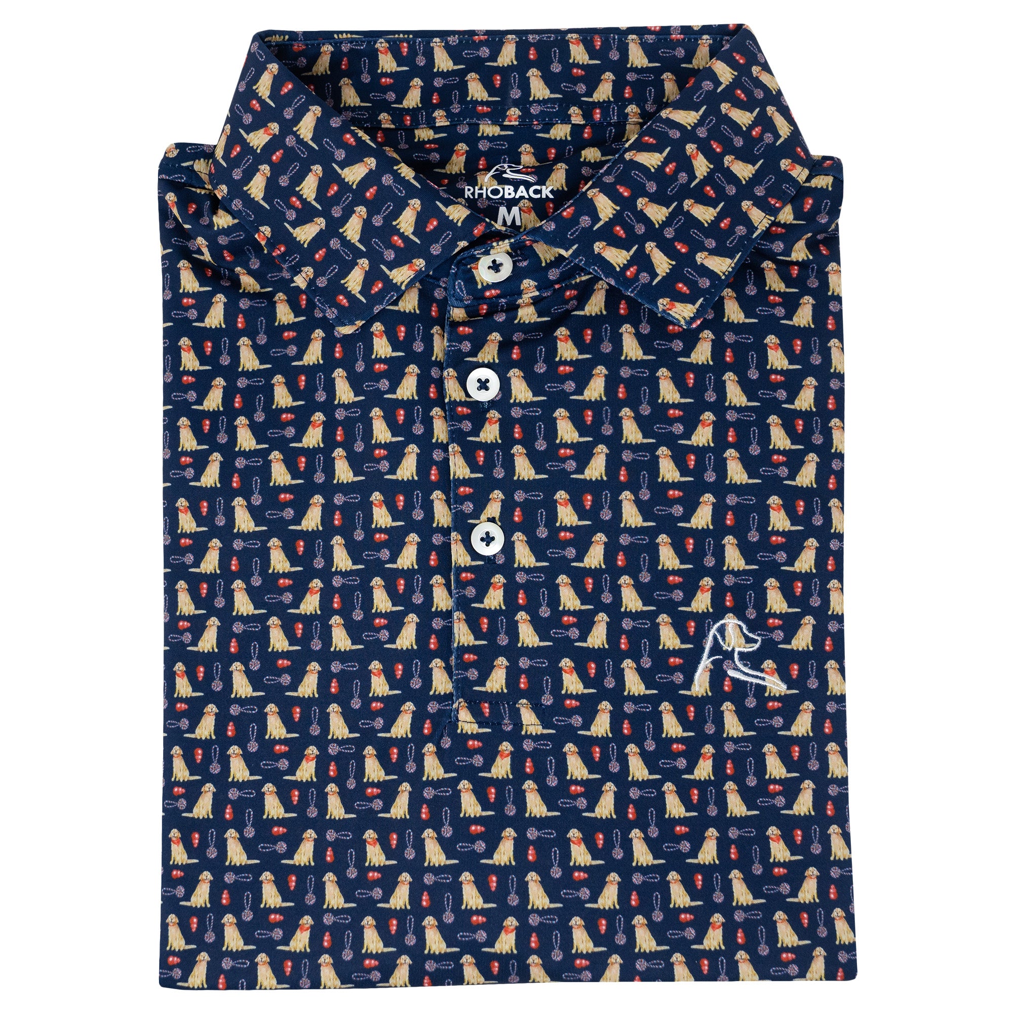 Rhoback Polo - The Golden | Performance Polo | The Golden - Admiral Navy 