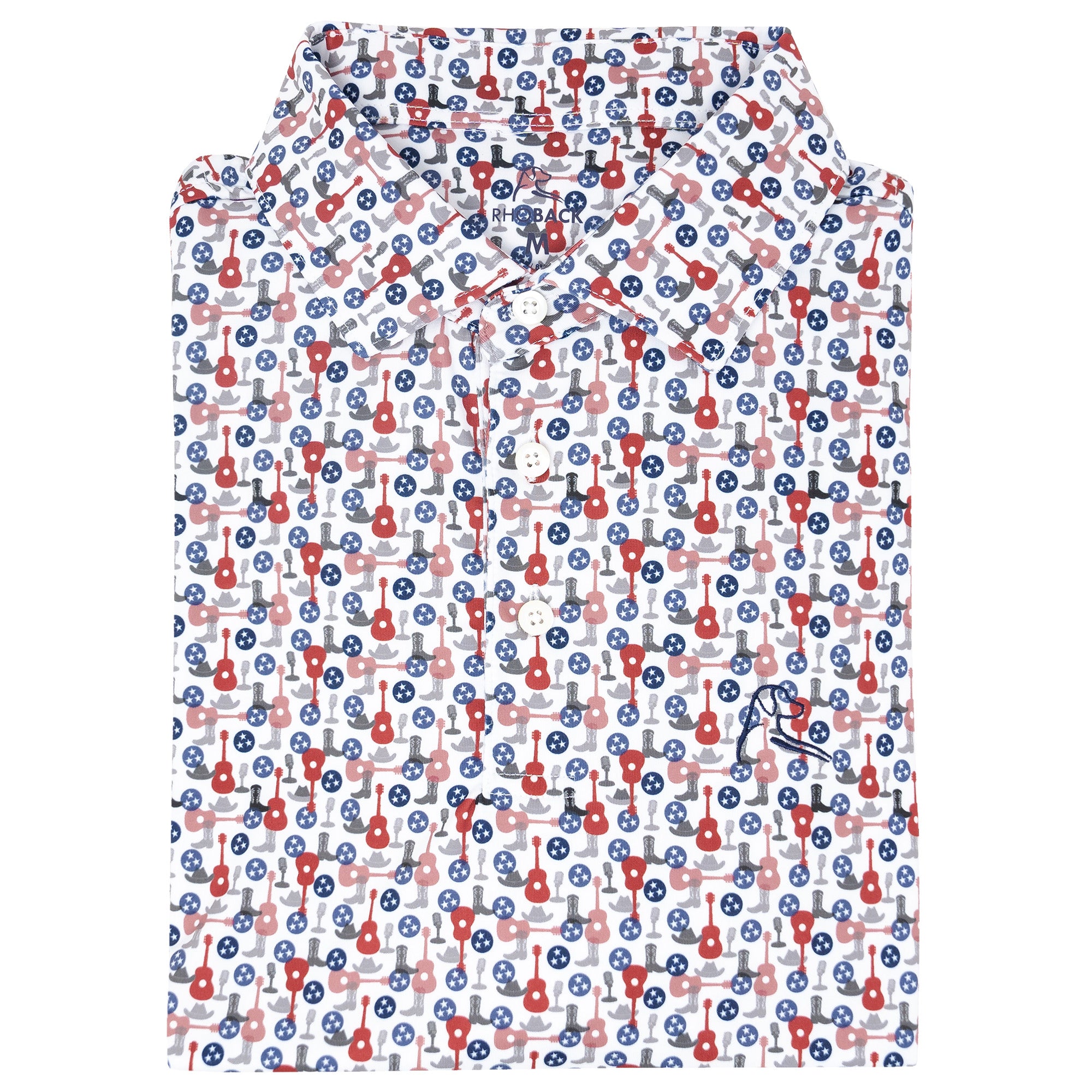 Rhoback Polo - The Nashvegas | Performance Polo | The Nashvegas - White 