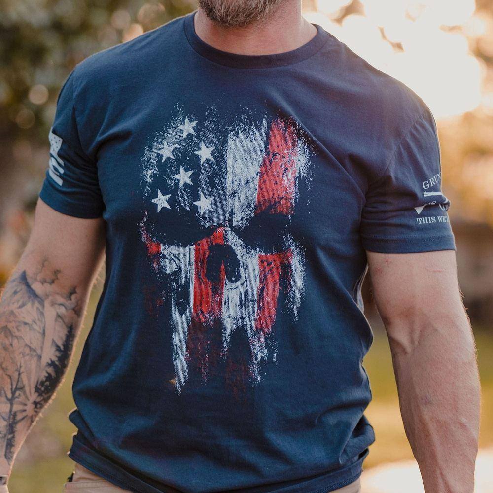 Grunt Style Tshirt - American Reaper 2.0 T-Shirt - Midnight Navy