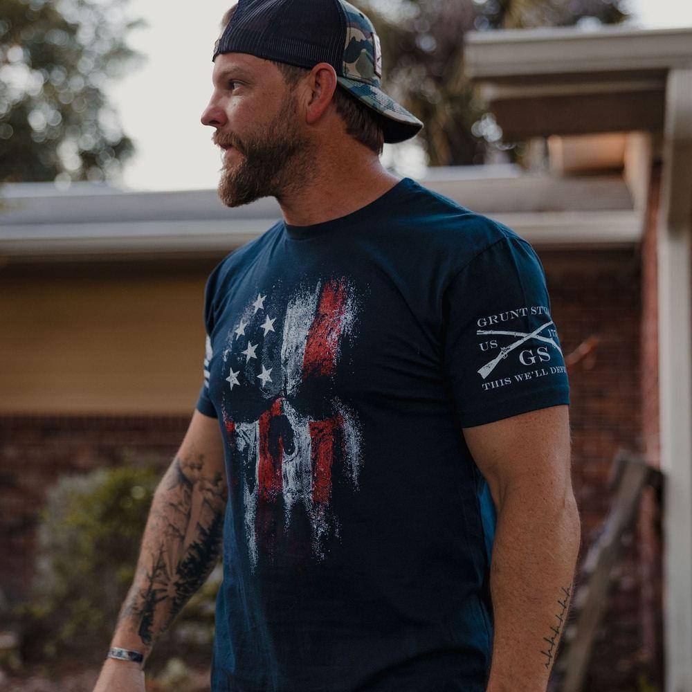 Grunt Style Tshirt - American Reaper 2.0 T-Shirt - Midnight Navy
