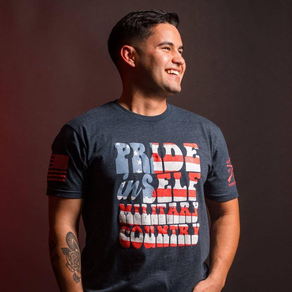 Grunt Style Tshirt - America's Message T-Shirt - Midnight Navy