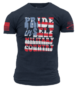 Grunt Style Tshirt - America's Message T-Shirt - Midnight Navy 