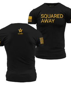 Grunt Style Tshirt - Army - Squared Away T-Shirt - Black 