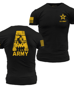 Grunt Style Tshirt - Army A-Team T-Shirt - Black 
