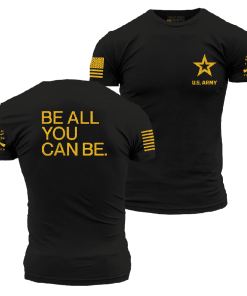 Grunt Style Tshirt - Army Be All You Can Be T-Shirt - Black 