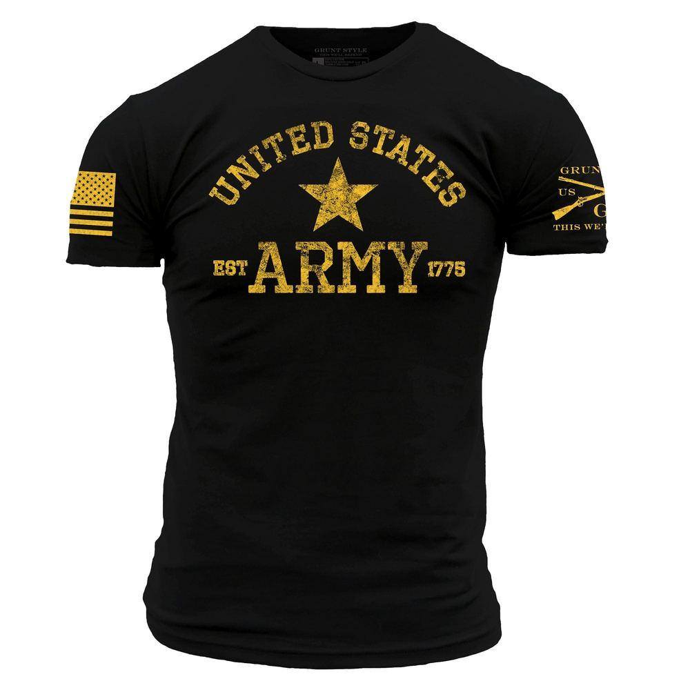 Grunt Style Tshirt - Army Est. 1775 T-Shirt - Black