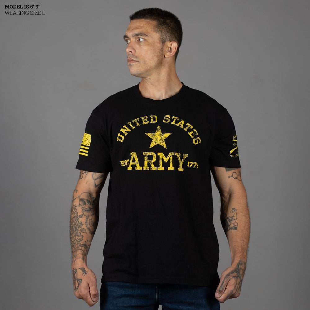 Grunt Style Tshirt - Army Est. 1775 T-Shirt - Black