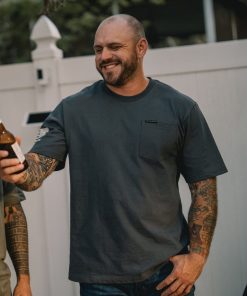 Grunt Style Tshirt - Basic Heavyweight Pocket T-Shirt - Charcoal 