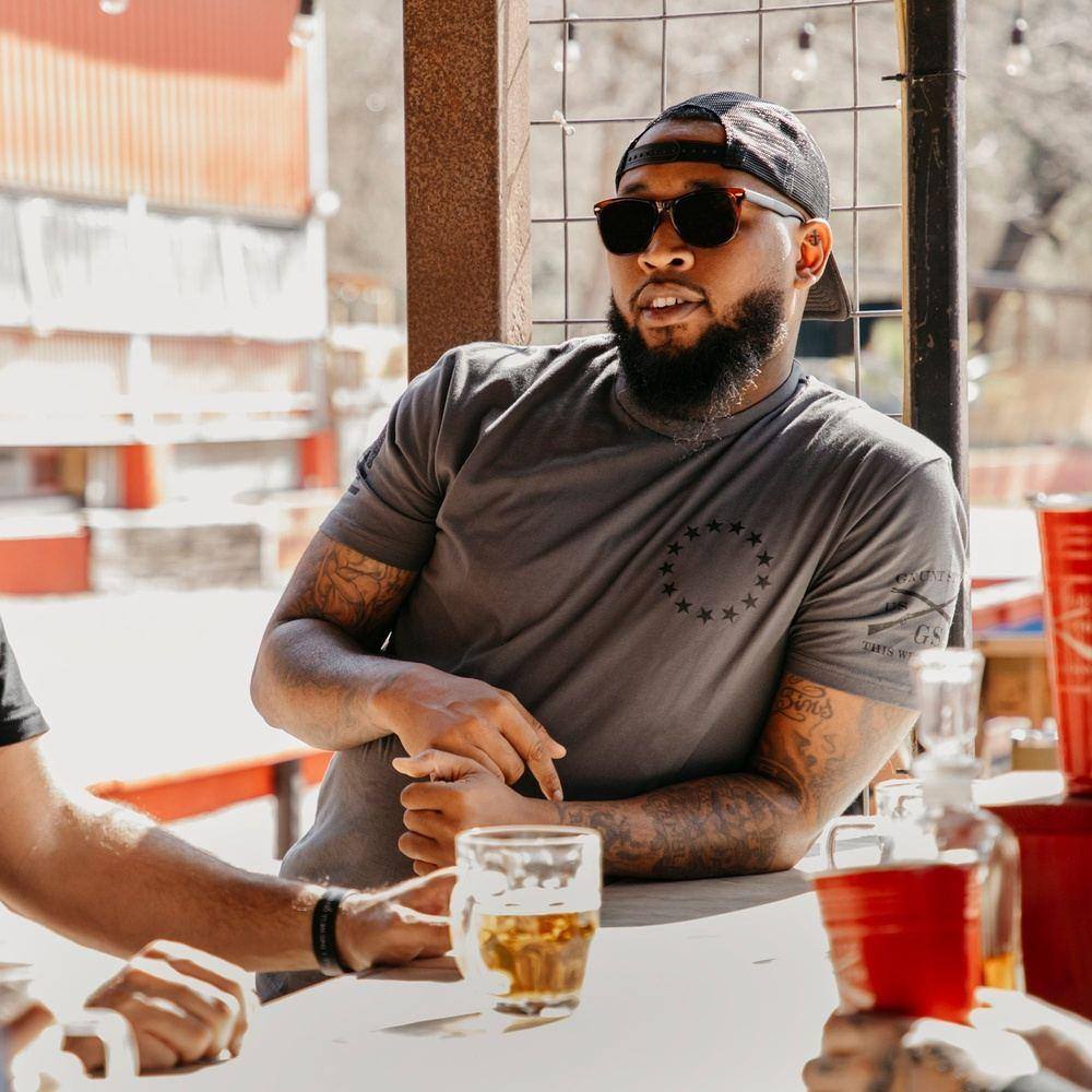 Grunt Style Tshirt - Betsy Rifle Flag T-Shirt - Heavy Metal