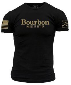 Grunt Style Tshirt - Bourbon Makes It Better T-Shirt - Black 