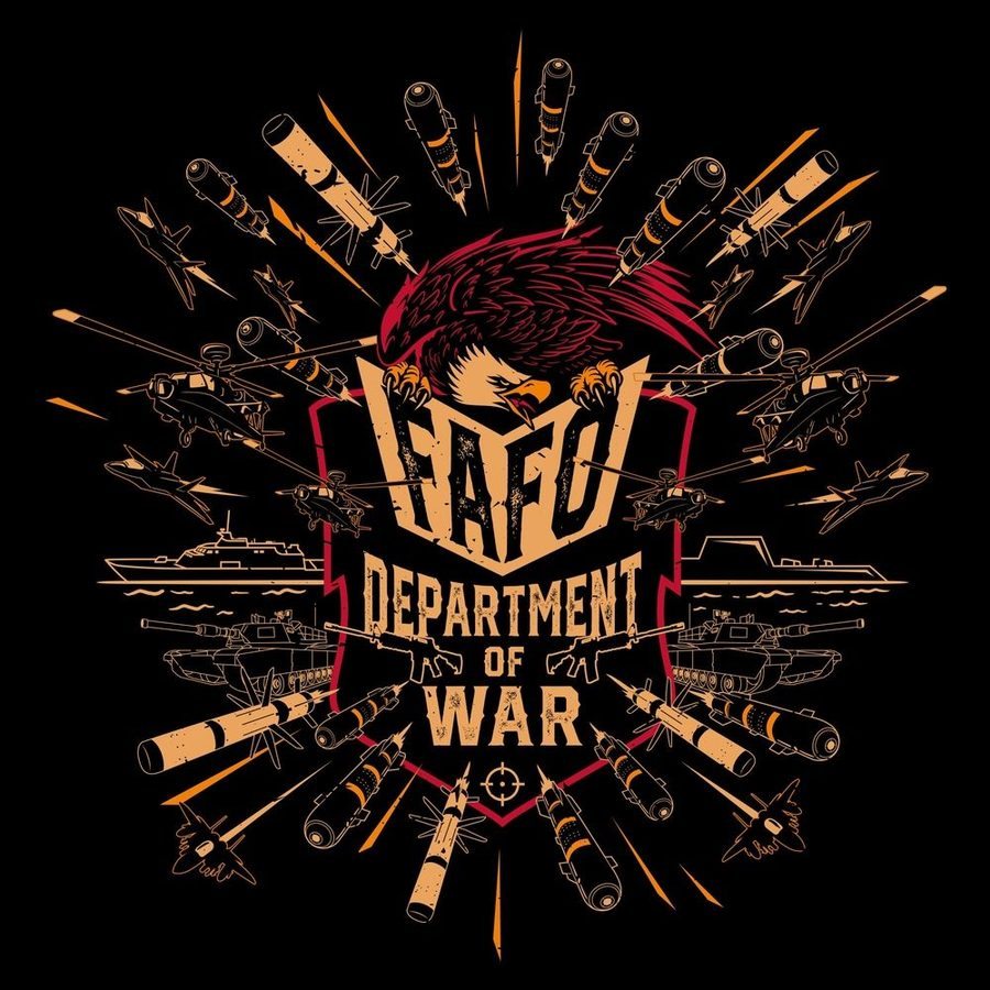 Grunt Style Tshirt - Department Of War T-Shirt - Black