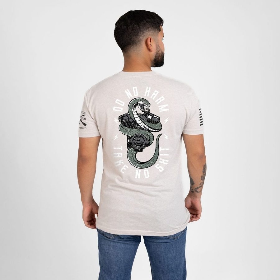 Grunt Style Tshirt - Do No Harm, Take No Sh*t T-Shirt - Sand