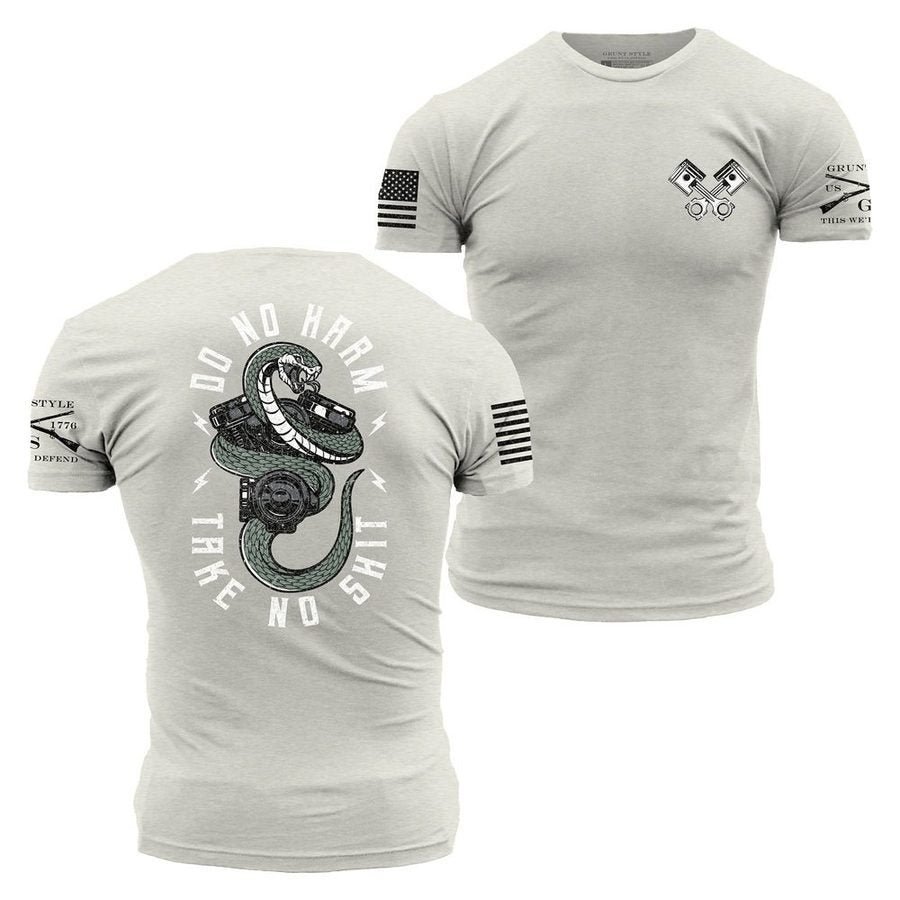 Grunt Style Tshirt - Do No Harm, Take No Sh*t T-Shirt - Sand
